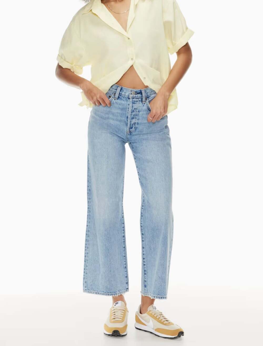 Aritzia Denim Forum The Farrah High Rise Wide Leg 28L 7 yrs pctr ths bleu 26